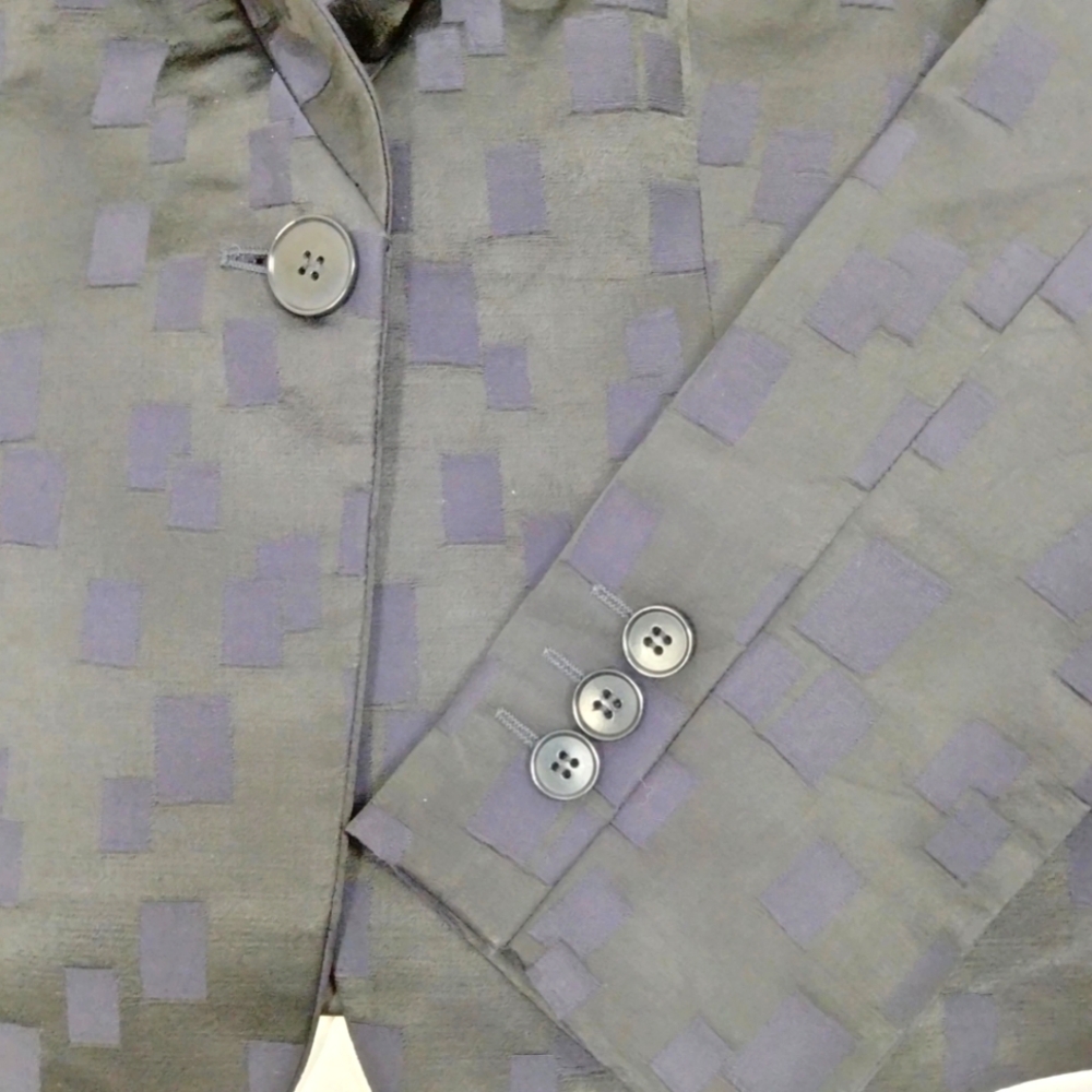 Emporio Armani Square Jacquard Jacket Women Size 42 - Picture 8 of 9